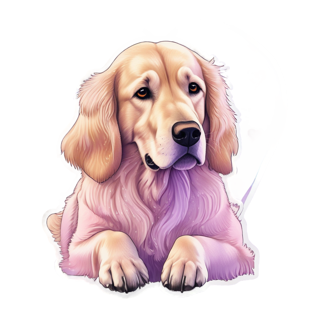 Love Heart Retriever — dogs stickers