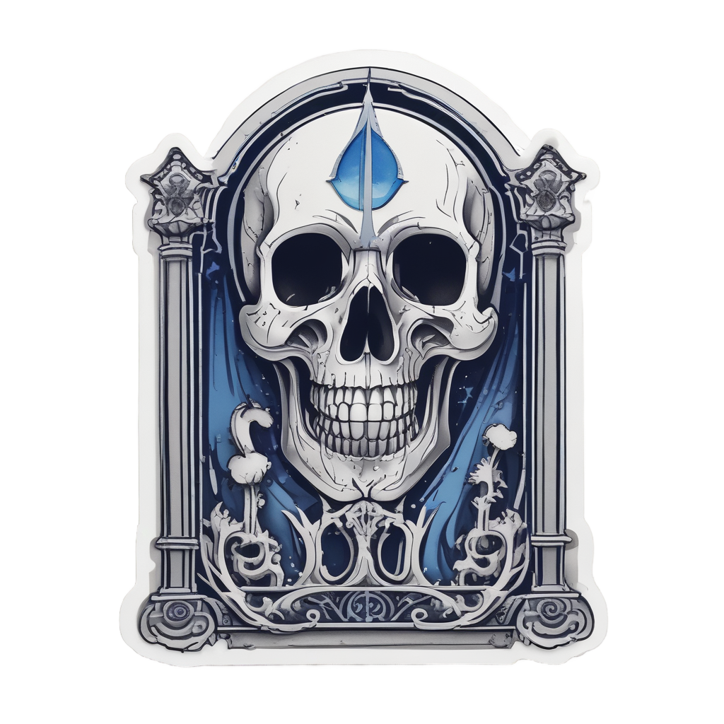 Lunar Skull Eclipse — moon stickers