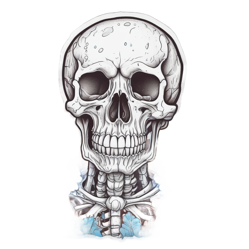 Marigold Calavera in Rain — sugar skull stickers