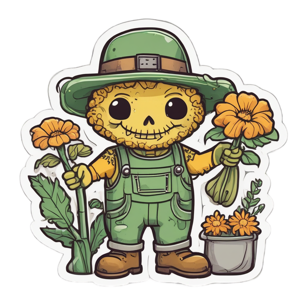 Marigold Little Gardener — plant stickers