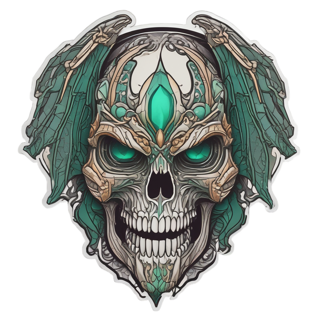 Mechanical Dragon Moth Skull — dragon stickers