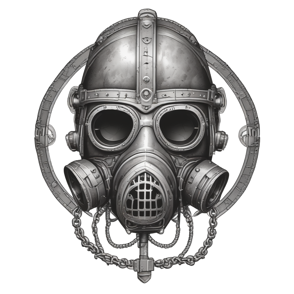 Medieval Knight Gas Mask — gas mask stickers
