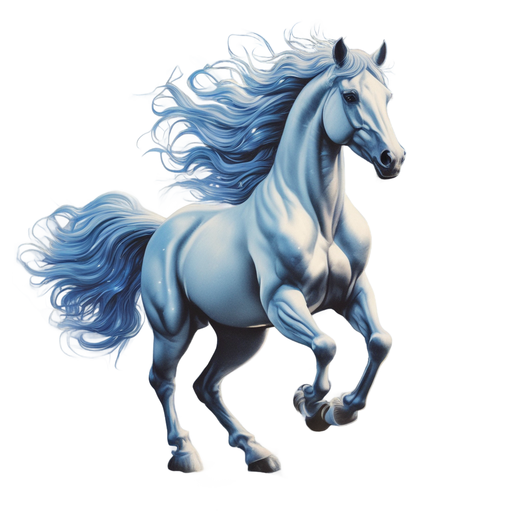 Midnight Moonlit Canter — horses stickers