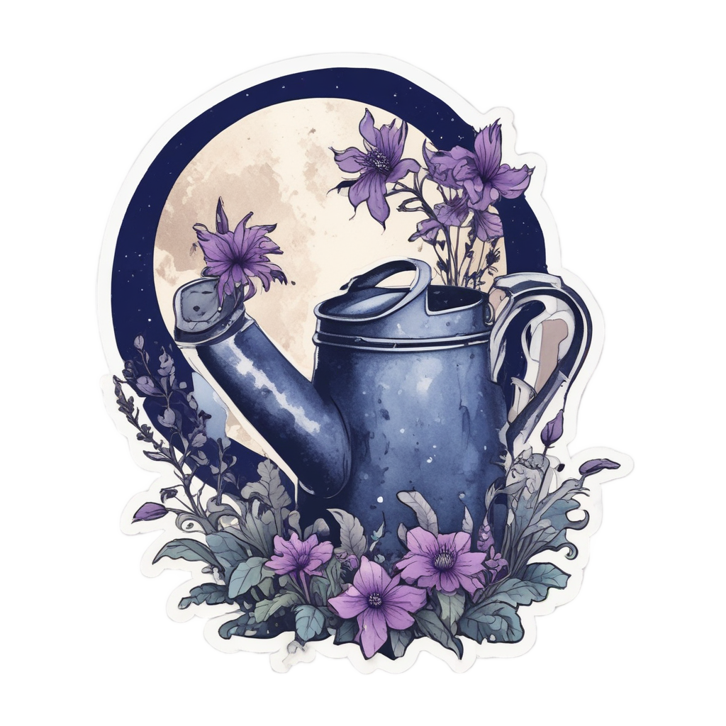 Midnight Rain Serenade — plant parent stickers