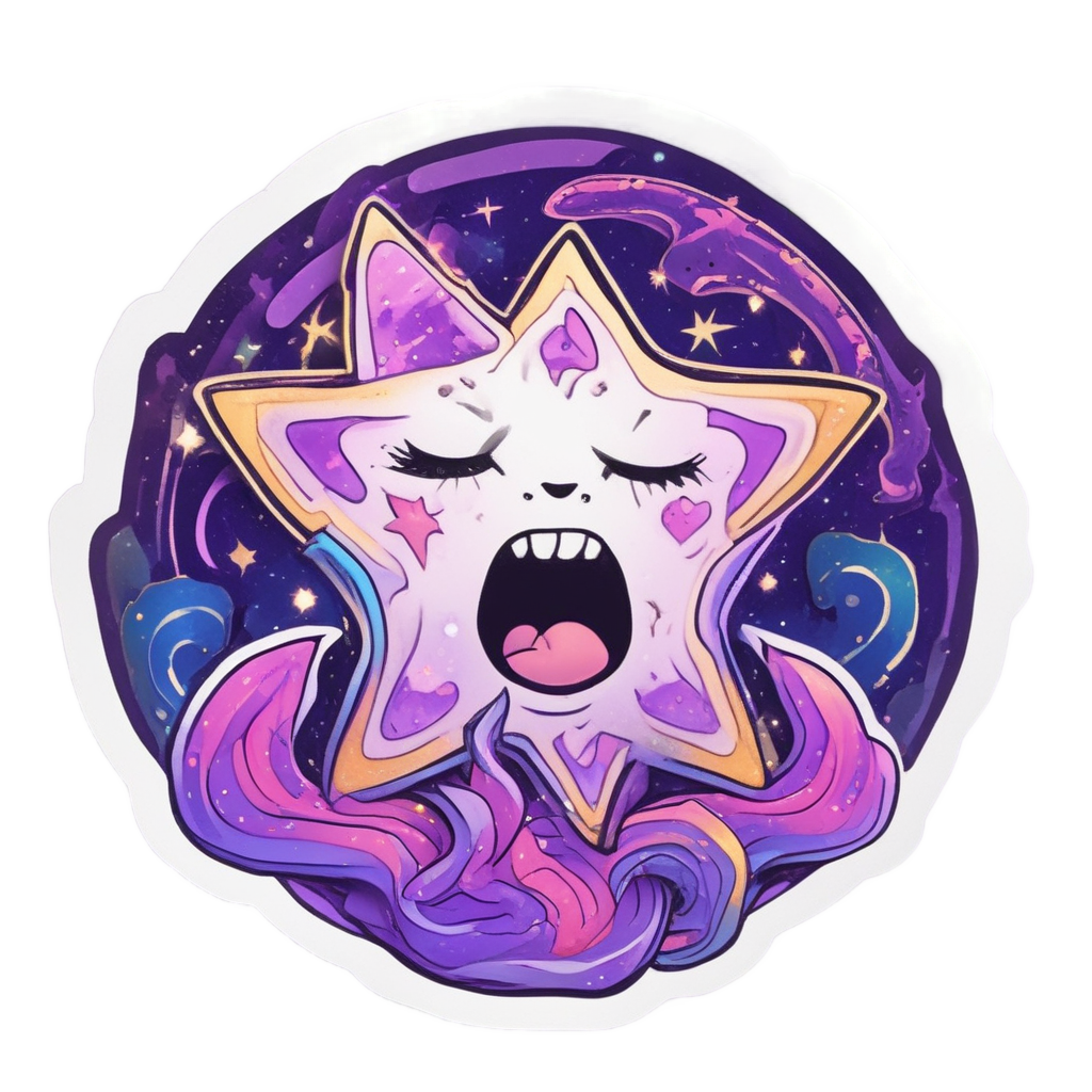 Milky Way Yawn — galaxy stickers