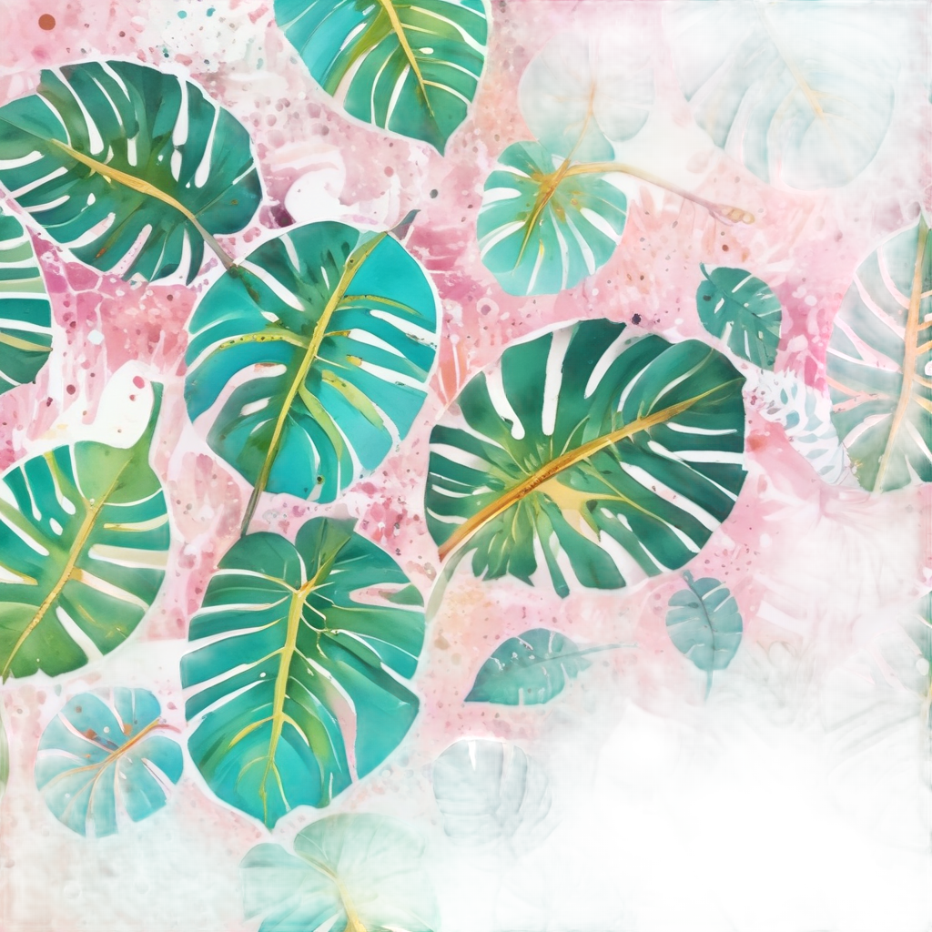 Monstera Leaf Confetti — houseplants stickers