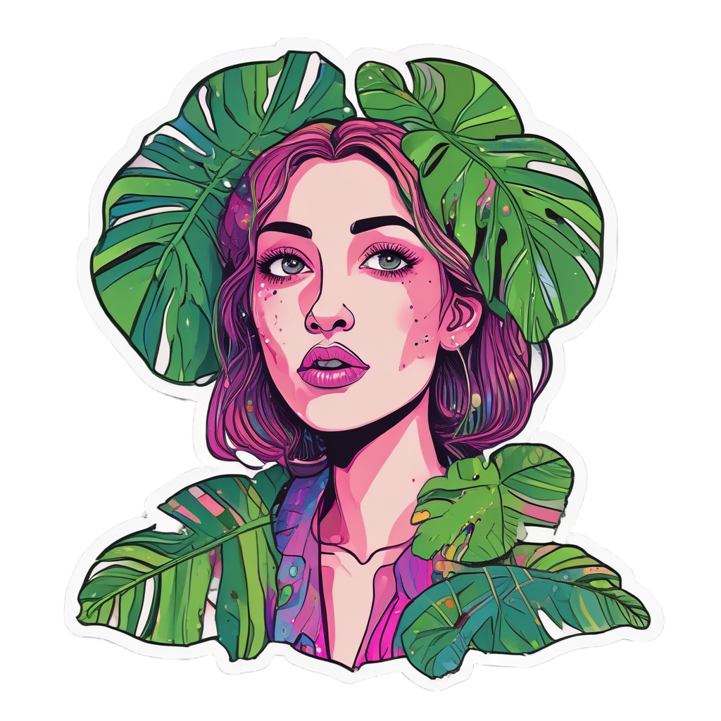 Monstera Muse — plant parent stickers