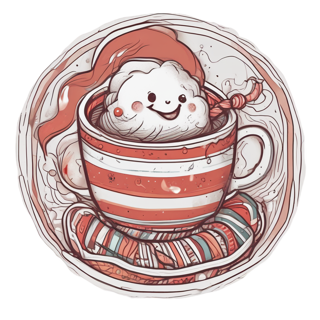 Moon Sipping Hot Cocoa — moon stickers