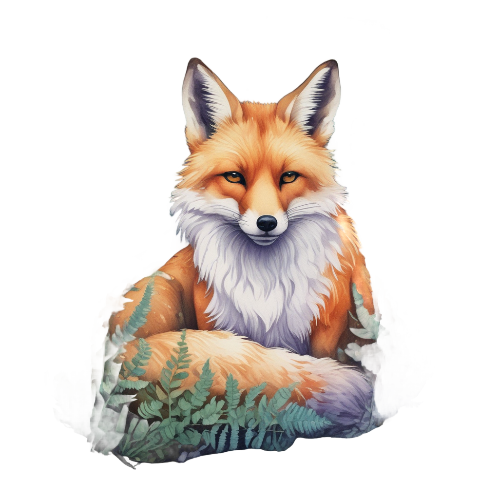 Morning Dew Fox — wildlife stickers