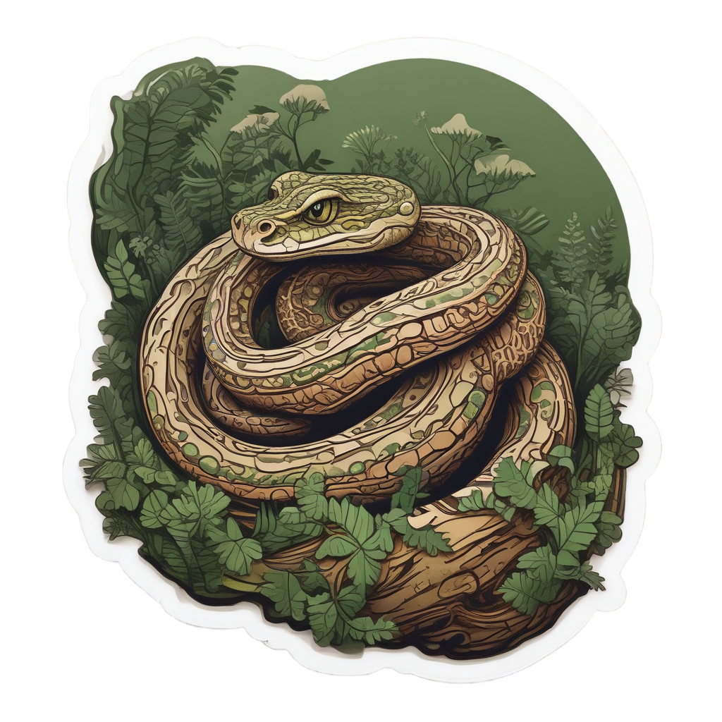 Mossy Forest Viper — reptiles stickers
