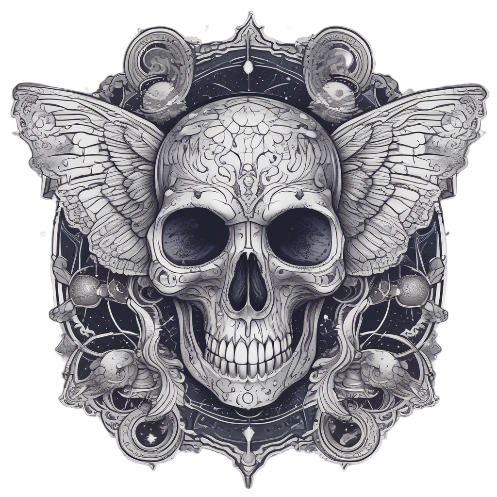 Moth Skull Celestial — galaxy stickers