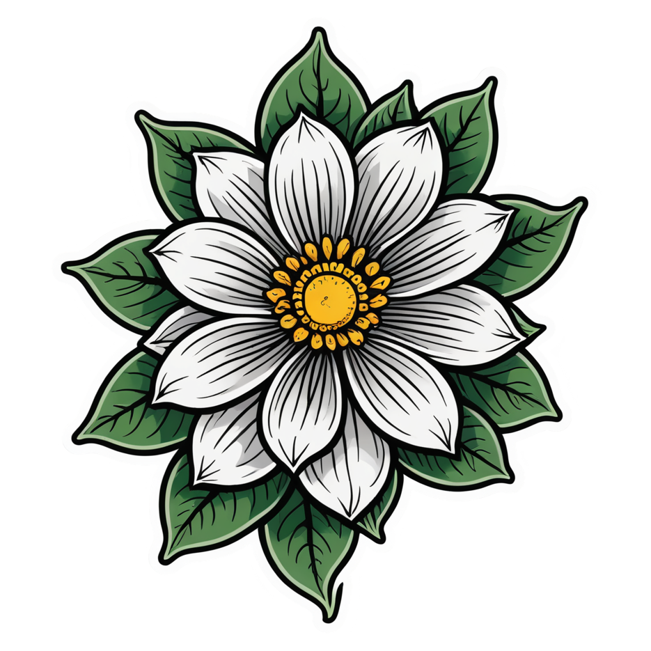 Bloom Anyway (tattoo) — motivational stickers