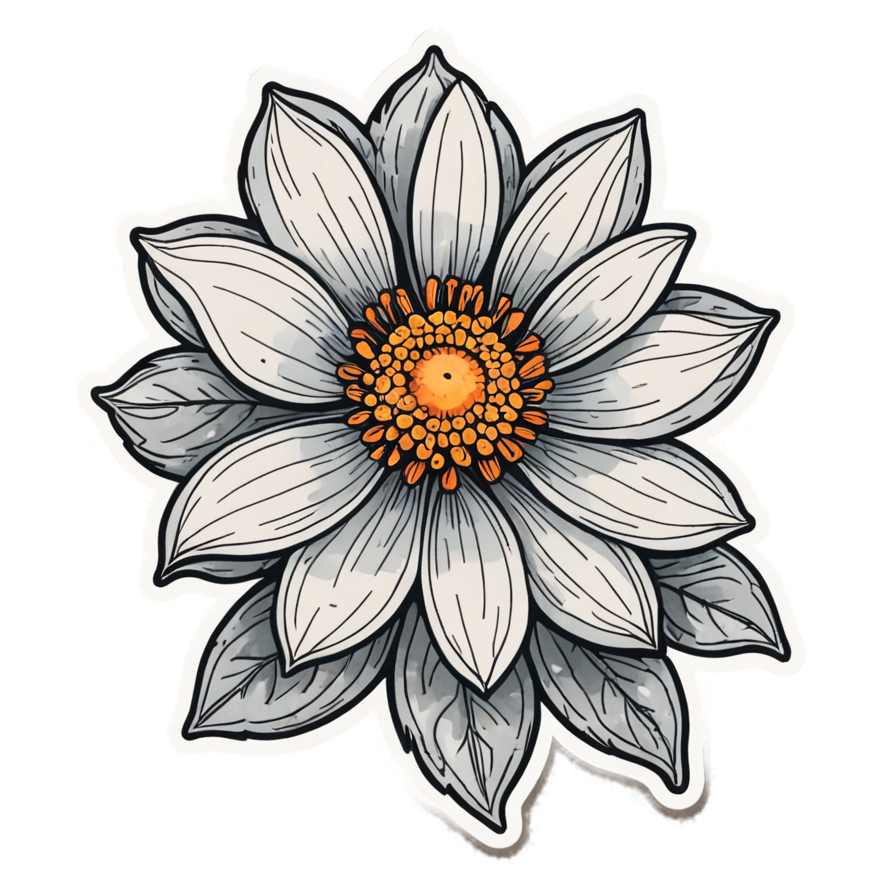Bloom Anyway (watercolor) — motivational stickers