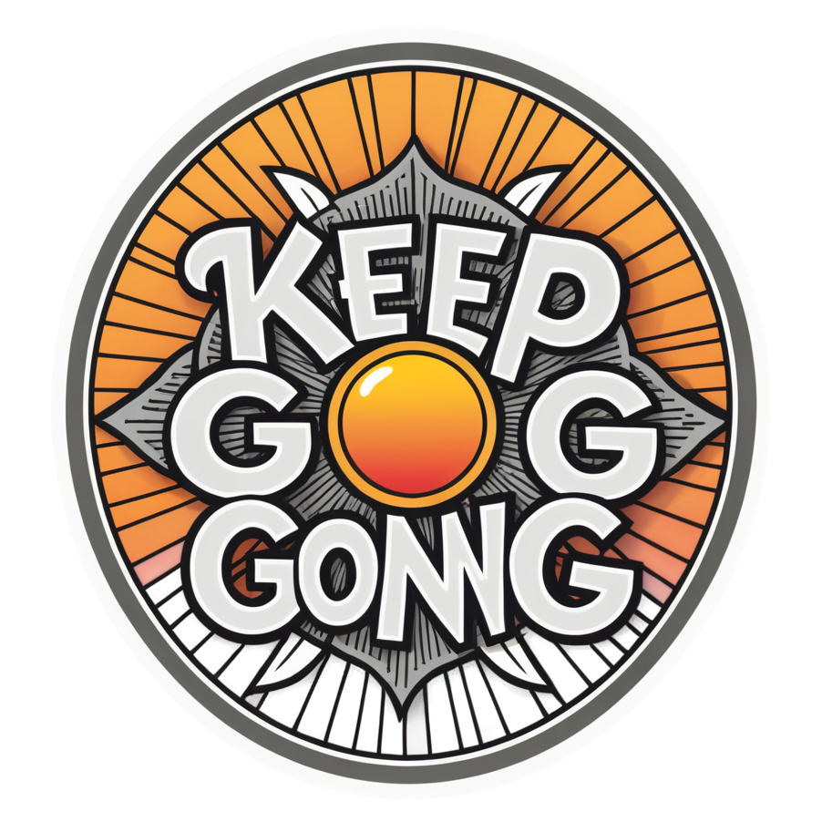 Keep Going (tattoo) — motivational stickers