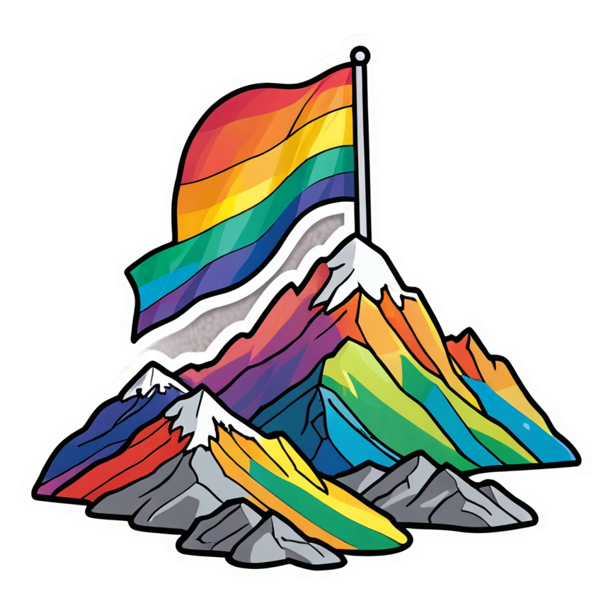One Step (holographic) — motivational stickers