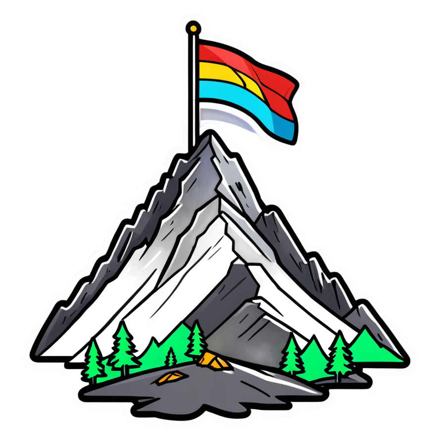 One Step (neon) — motivational stickers