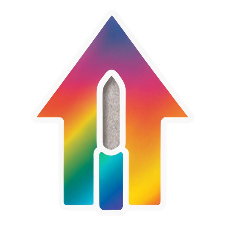 Progress Over Perfect (holographic) — motivational stickers