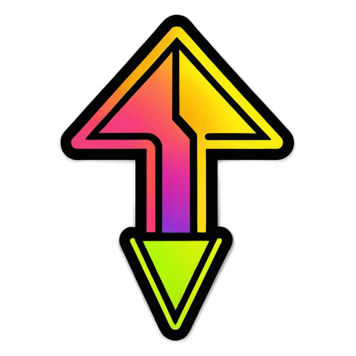 Progress Over Perfect (neon) — motivational stickers