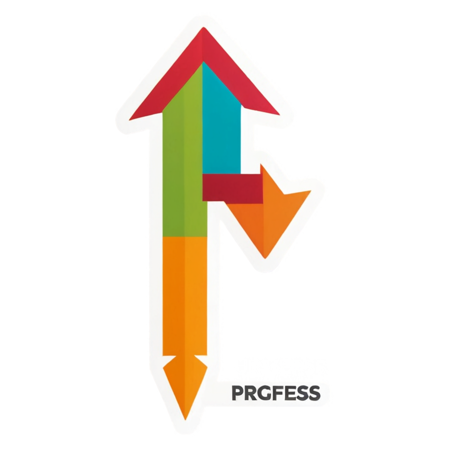 Progress > Perfect — motivational stickers