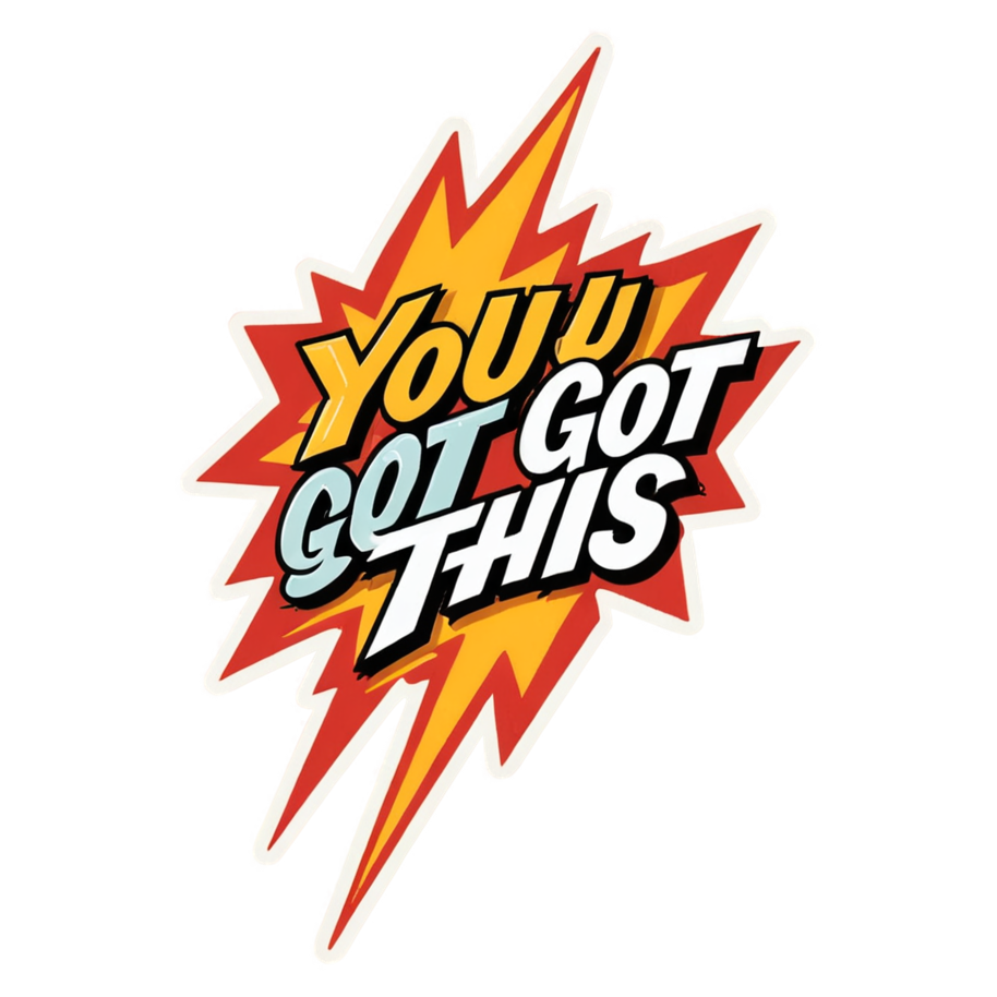 You Got This (retro) — motivational stickers