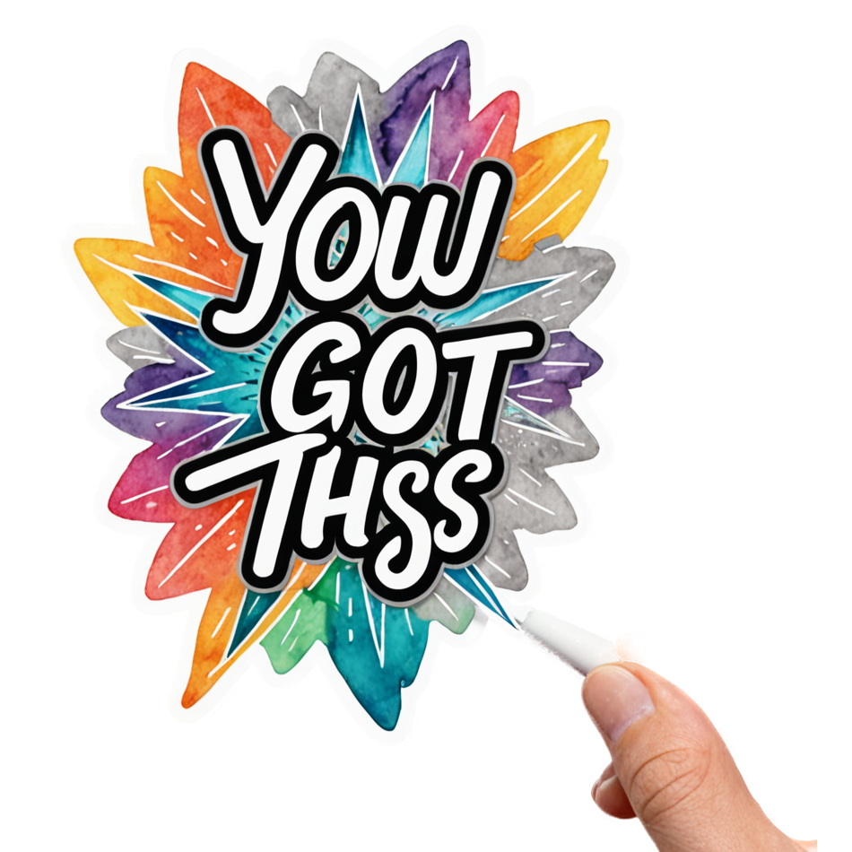 You Got This (watercolor) — motivational stickers