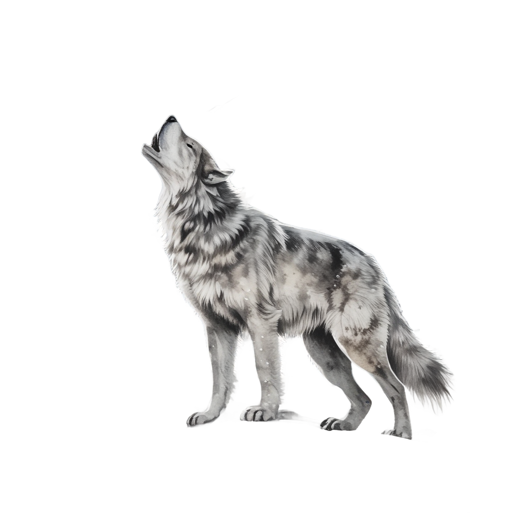 Mountain Wolf Emblem — tactical & outdoor stickers