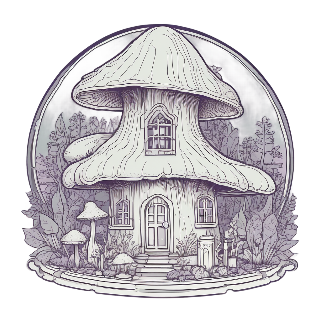 Mushroom Doing Yoga — cottagecore mushrooms stickers