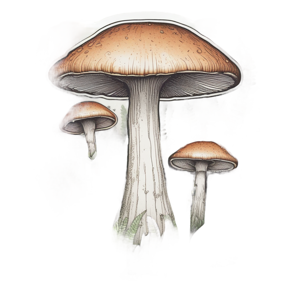 Mushroom Fern Whimsy — woodland nursery stickers
