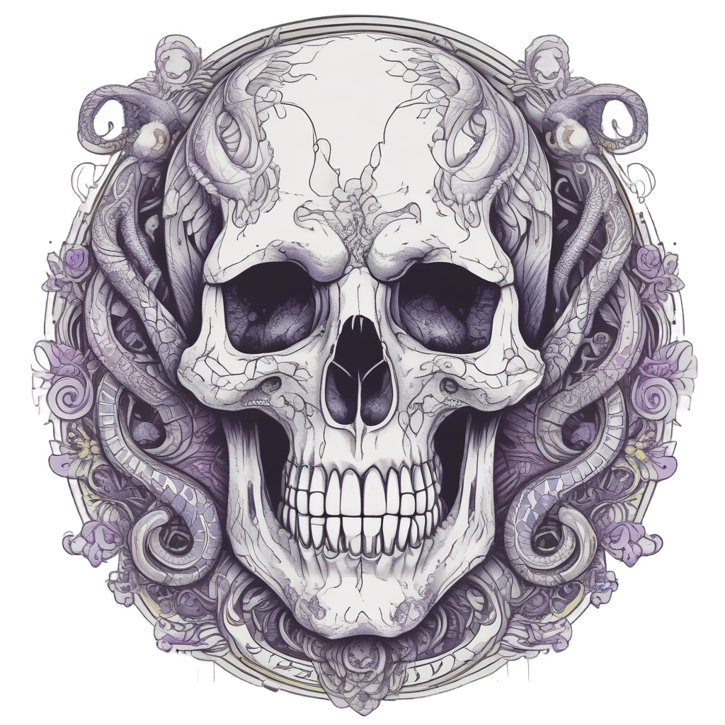Musical Snake Skull — music stickers