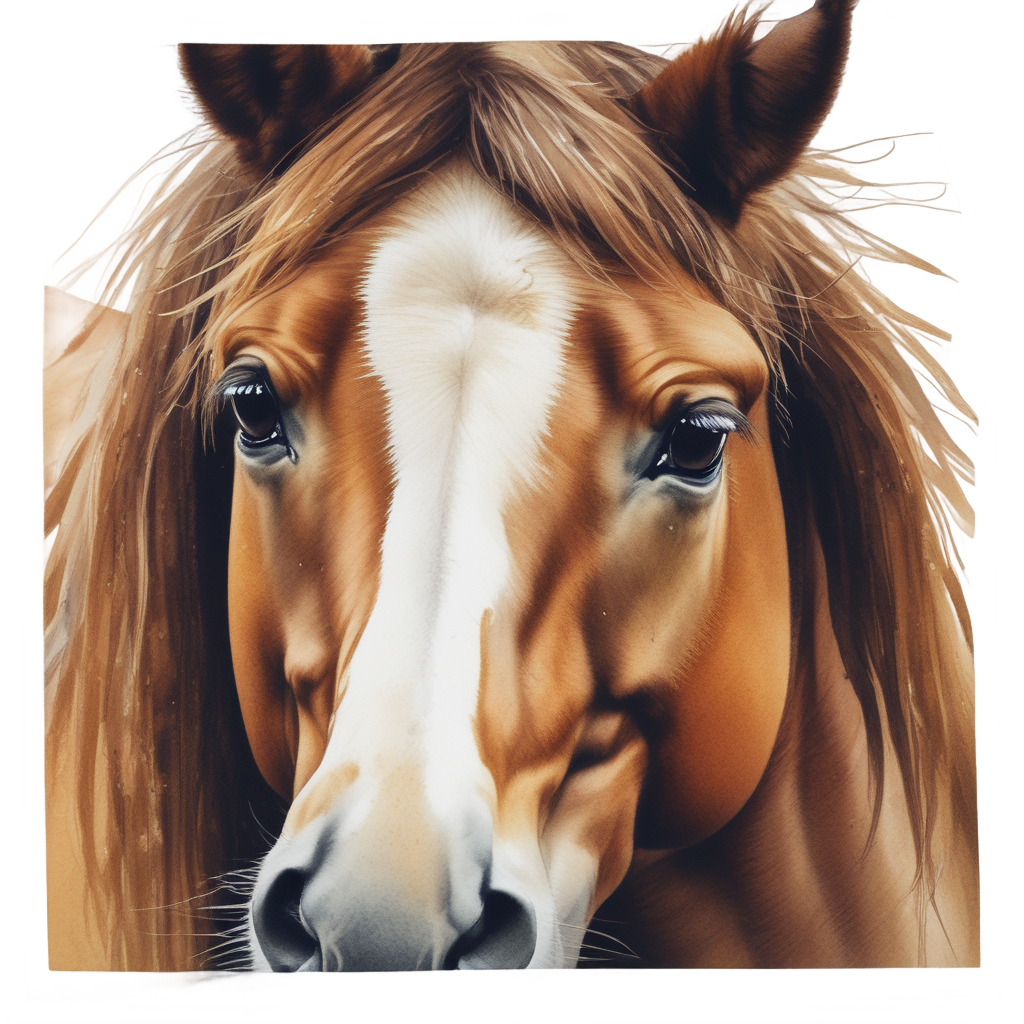 Mustang Portrait Closeup — horses stickers