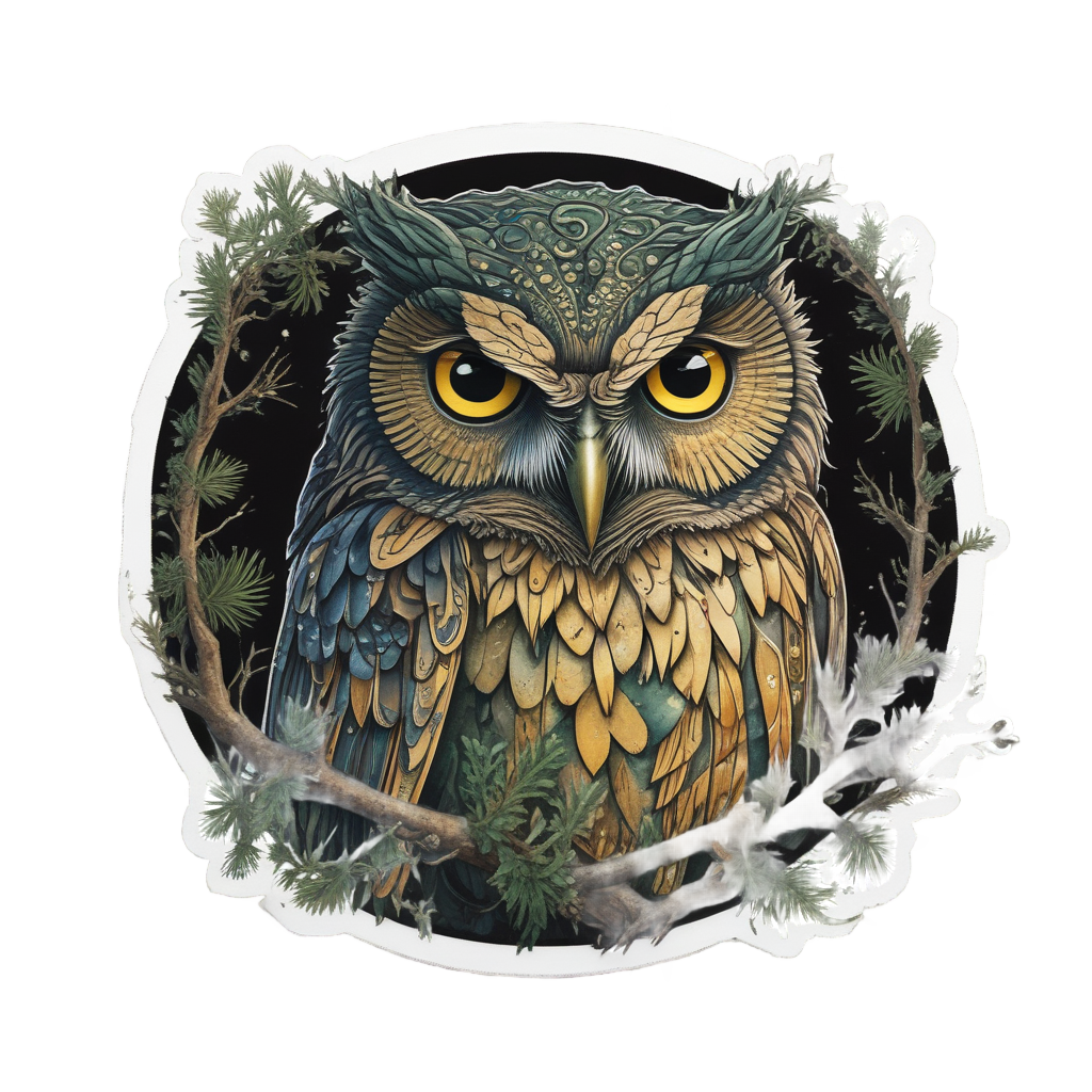 Mystic Forest Guardian — woodland nursery stickers