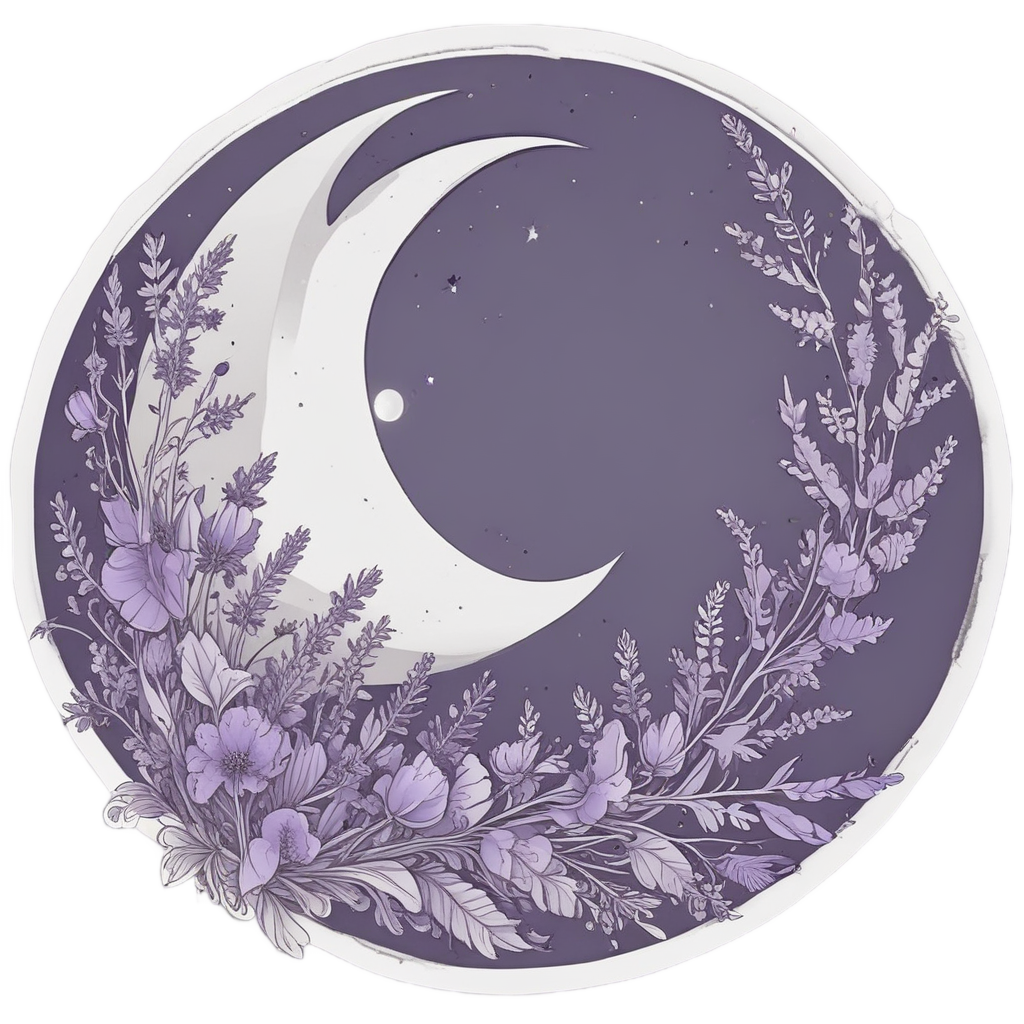 Mystical Moonlit Lavender — bouquets stickers