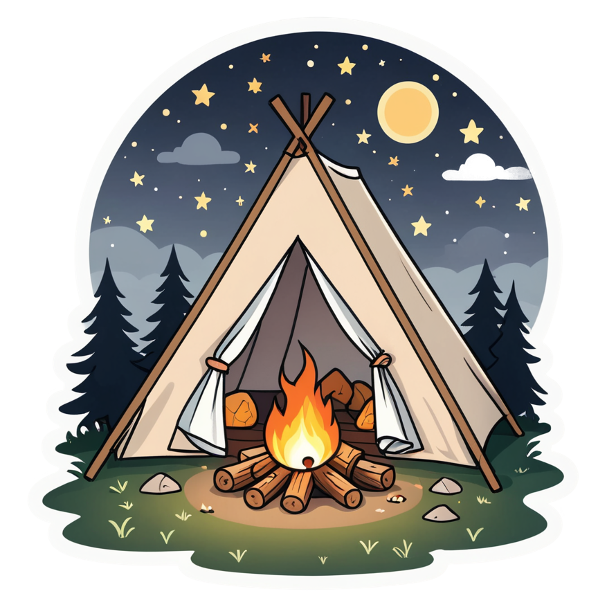 Cozy Camp (kawaii) — kawaii stickers