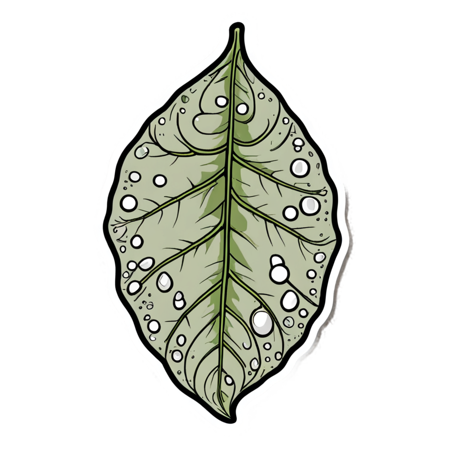 Dewy Leaf (tattoo) — nature lover stickers