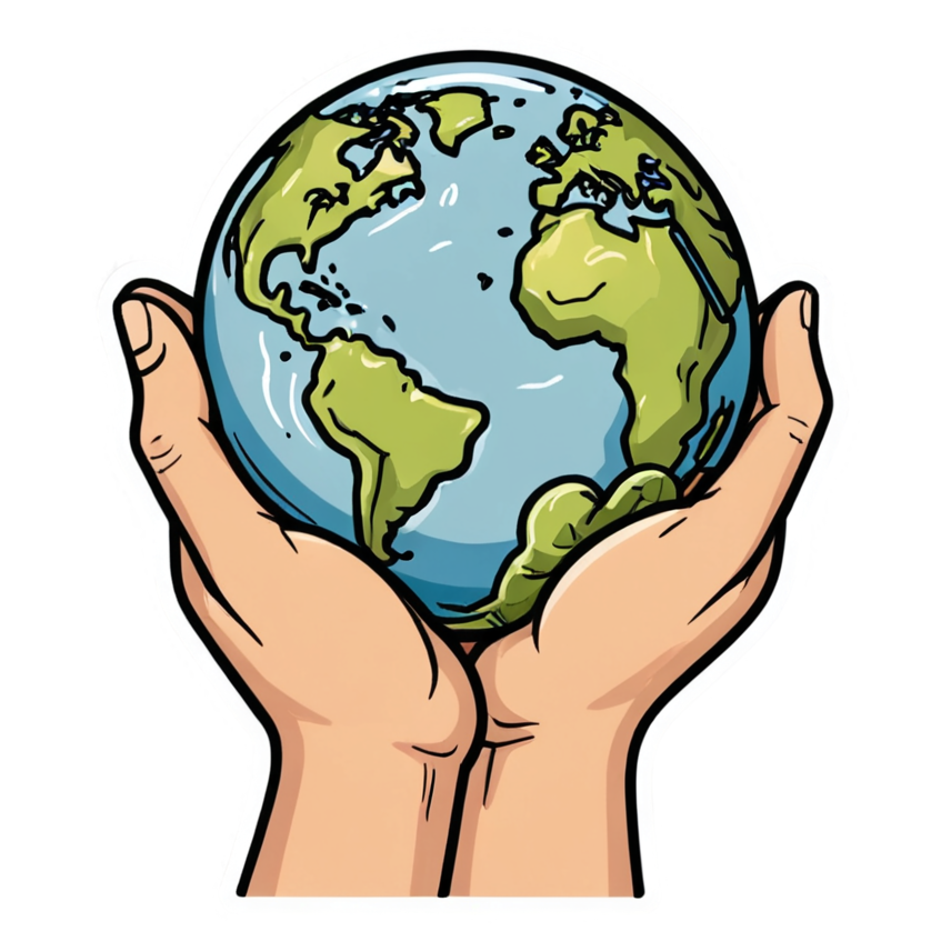 Love Earth (tattoo) — nature lover stickers