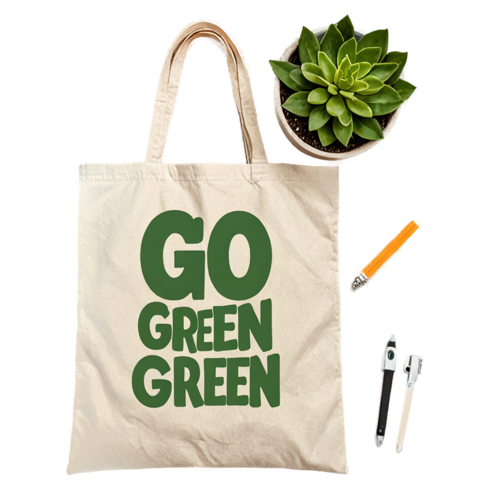 Go Green (retro) — nature lover stickers