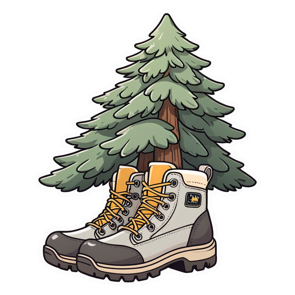 Hiking Boots (kawaii) — kawaii stickers