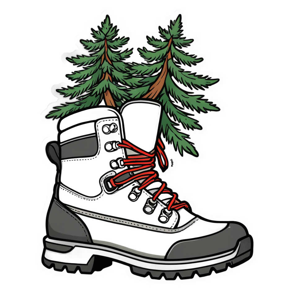 Hiking Boots (tattoo) — nature lover stickers
