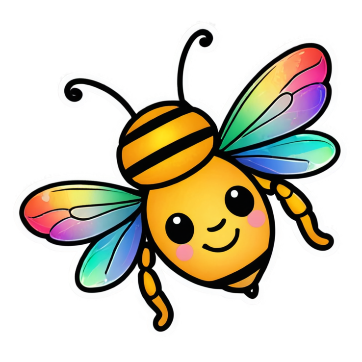 Save The Bees (holographic) — nature lover stickers