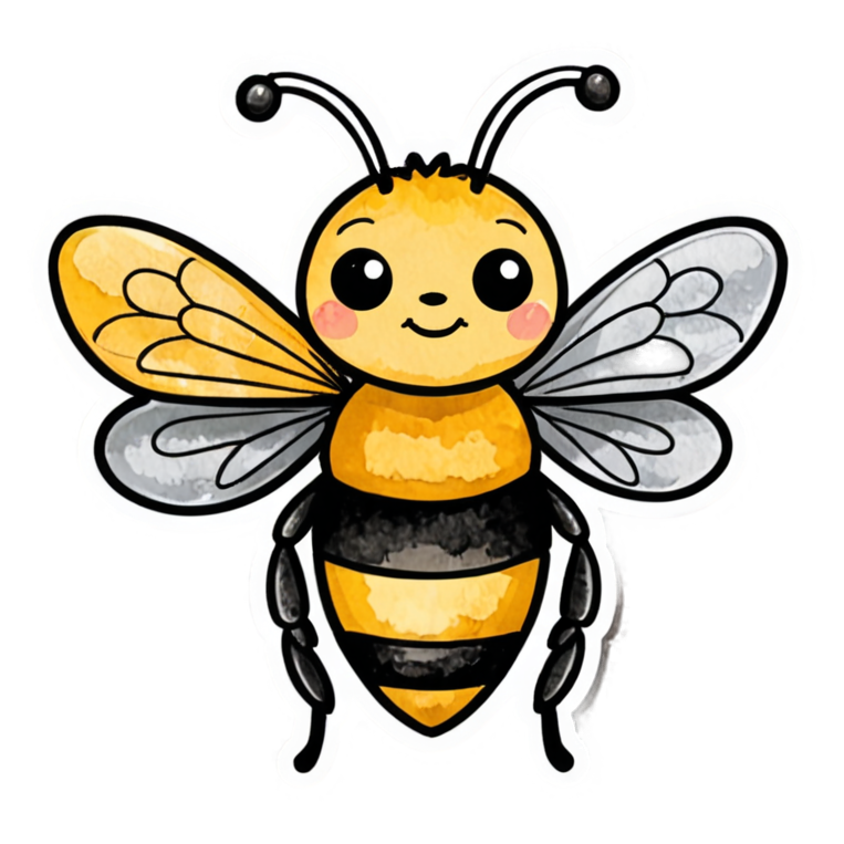 Save The Bees (watercolor) — nature lover stickers