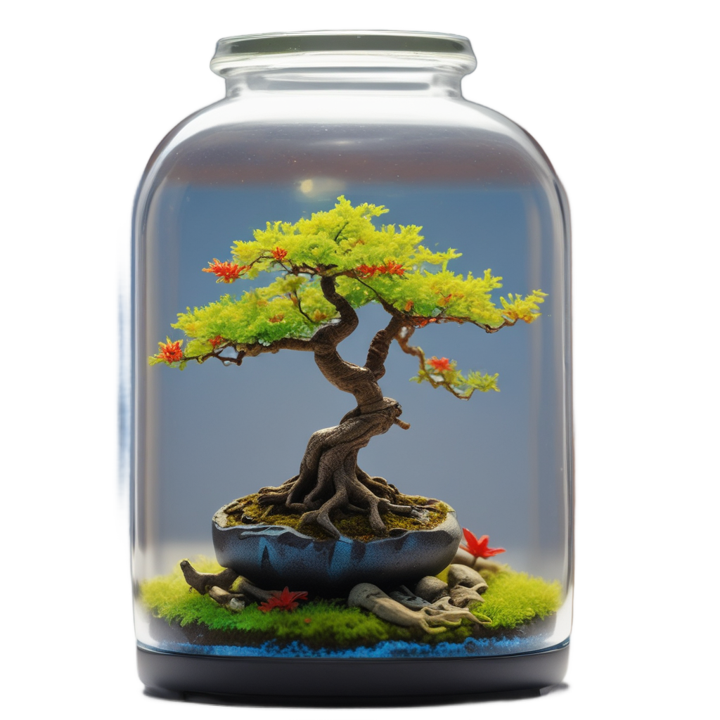 Neon Bonsai Tree — plant parent stickers