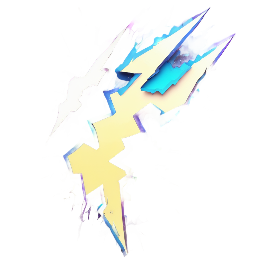 Neon Cyber Bolt — high voltage stickers