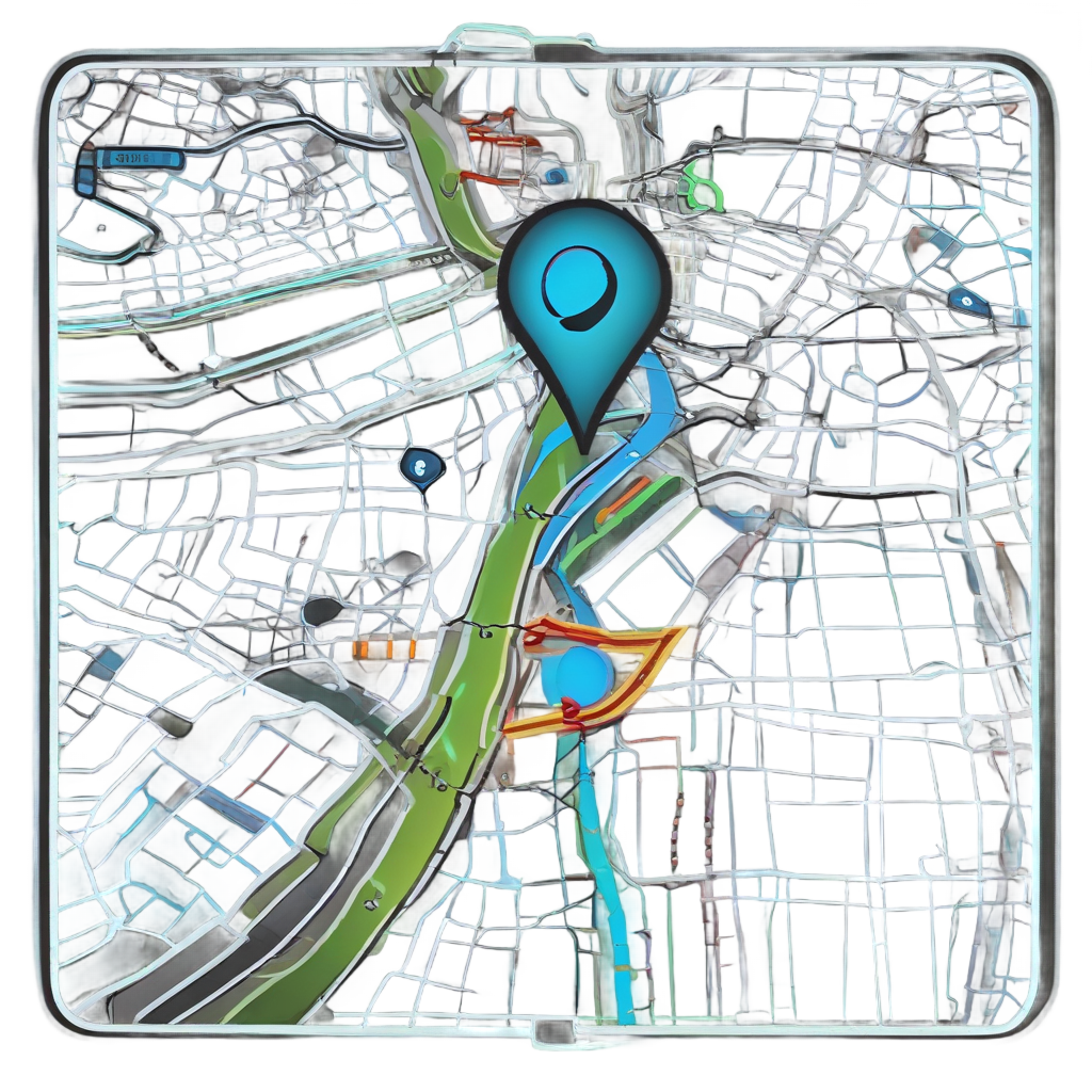 Neon GPS Map Badge — open road stickers