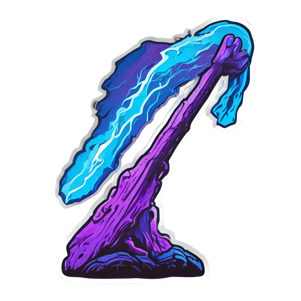 Neon Log Warrior — tactical & outdoor stickers