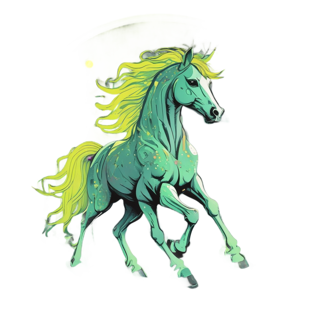 Neon Pony Firefly Trail — farm nursery stickers