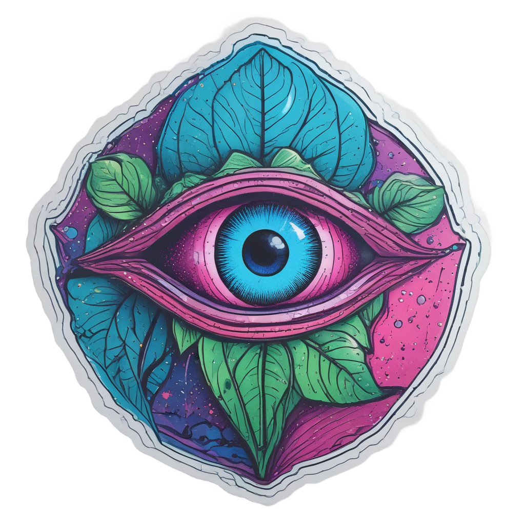 Neon Pothos Galaxy Eye — houseplants stickers