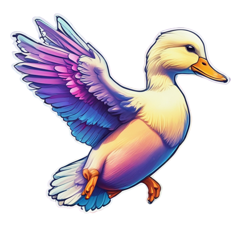 Neon Winged Voyager — farm nursery stickers