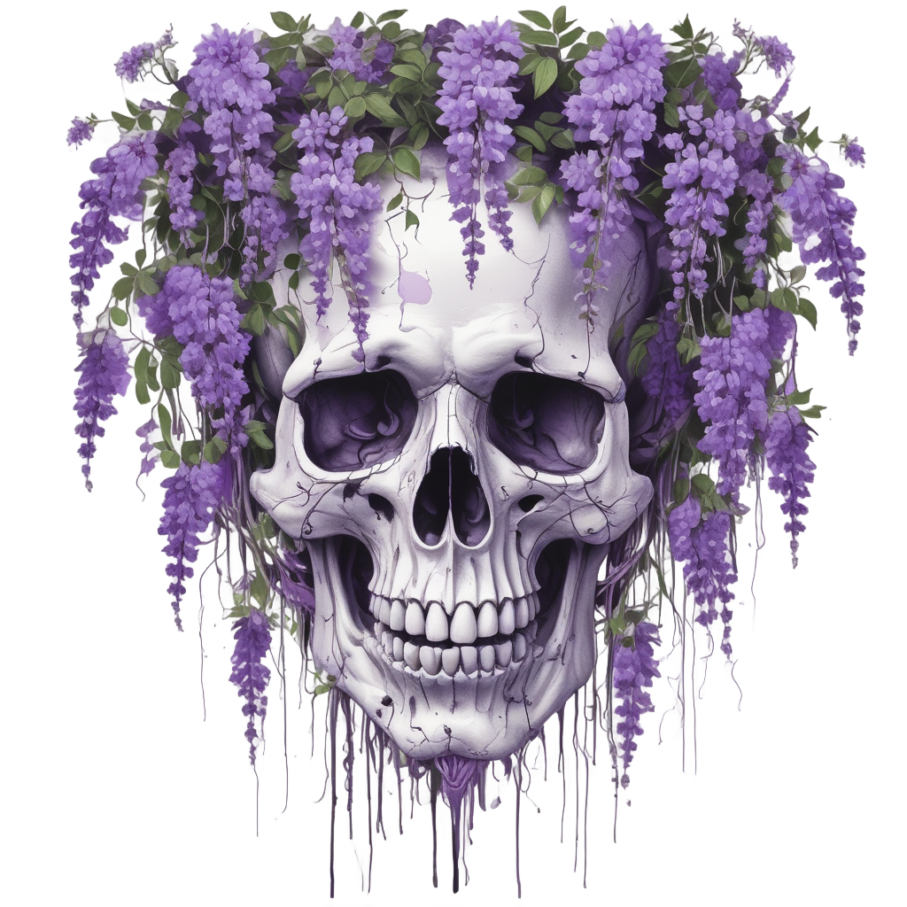 Neon Wisteria Ghost — ghost stickers