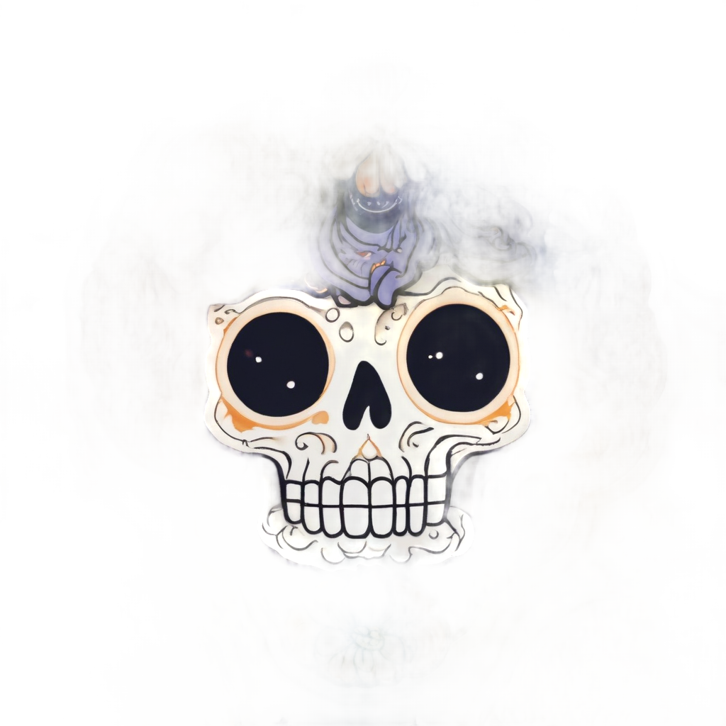 Night Sky Calavera — sugar skull stickers