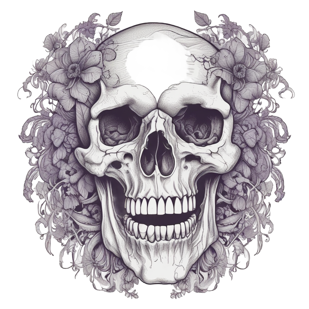 Nightshade Serpent Skull — witchy & occult stickers